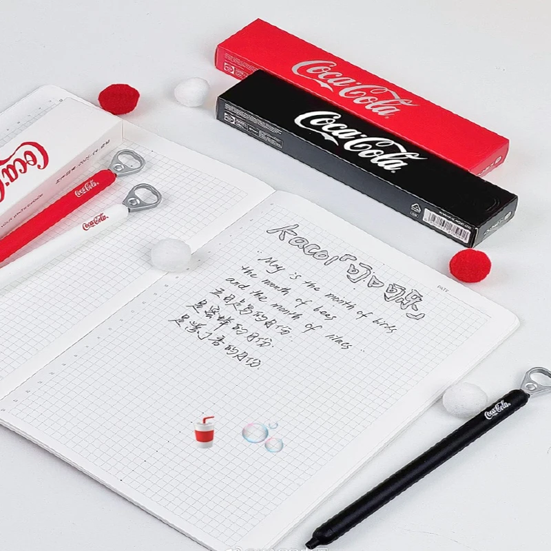 kaco conjuntamente coca cola pull ring caneta baixa gravidade barril macio duplo st nibs 3s canetas de tinta gel de secagem rápida presente criativo papelaria kaco conjuntamente coca cola pull ring caneta baixa gravidade barril macio duplo st nibs 3s canetas de tinta gel de secagem rápida presente criativo papelaria
