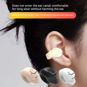Fone Bluetooth Invisível — Mini Clip Open-Ear